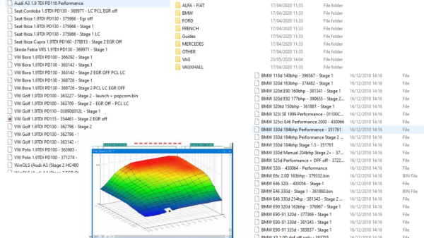 1 ECU Remap collection, own files, tried and tested Stage 1, 2 egr, launch etc