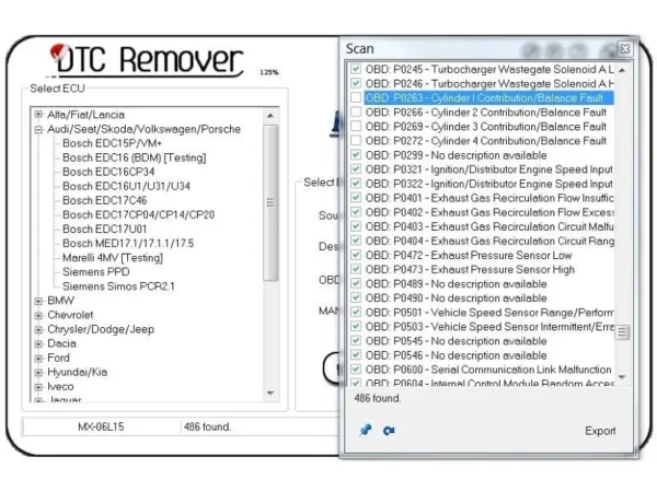 1 MTX DTC Remover software V1.8.5.0